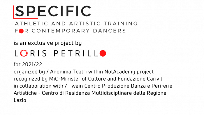 SPECIFIC athletic and artistic training for contemporary dancers - credits