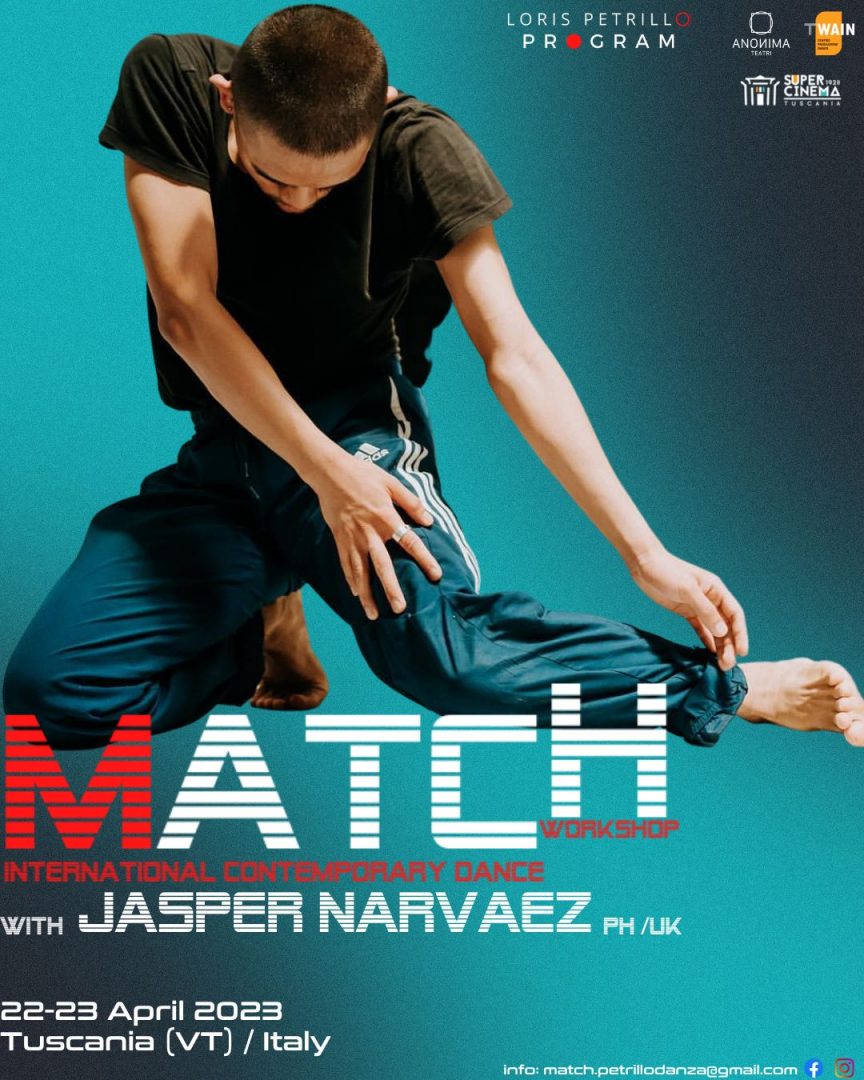 Match international contemporary dance workshop with Jasper Narvaez - Akram Khan Company