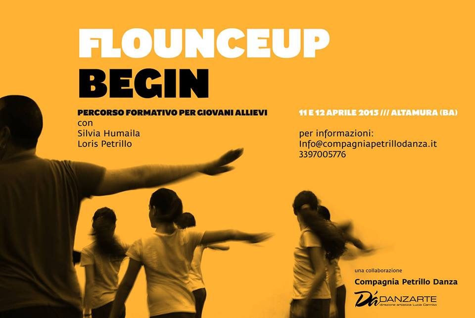 Y.CALL intensive training program for young dancers 2015 flounce up begin con Silvia Humaila e Loris Petrillo