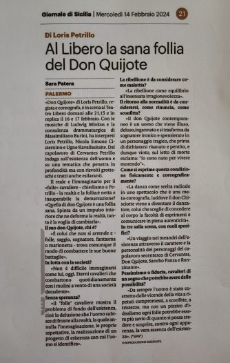 intervista a Loris Petrillo per Don Quijote - Palermo 2024
